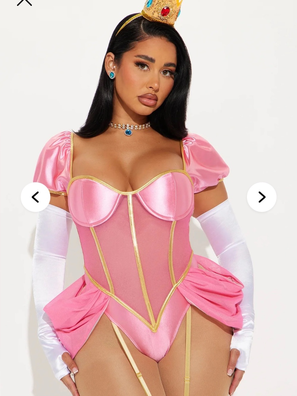 Fashion Nova video game princess costume body suit only size XS/S NWT